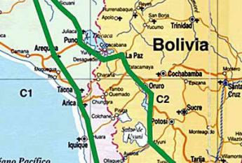 Mapa de Argentina a Machupicchu Peru